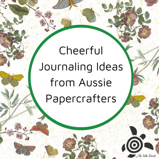 Cheerful Journalling Ideas from Aussie Papercrafters: Springtime Papers and Stickers - Rachel The Turtle Journal