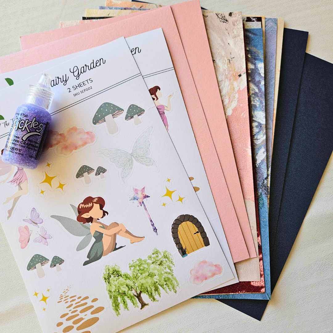Journaling Kit: Fairy Garden-Journaling Kit: Fairy Garden Supplies How To Scrapbooking Junk Journaling Australia-Rachel The Turtle Journal