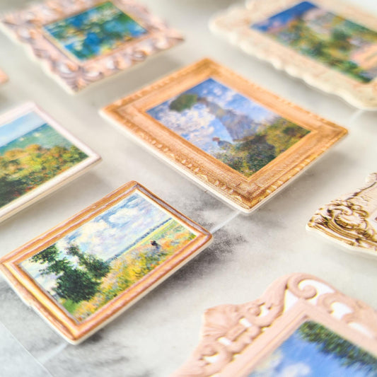 Art Gallery 3D Sticker Set (2 sheets)-Rachel The Turtle Journal