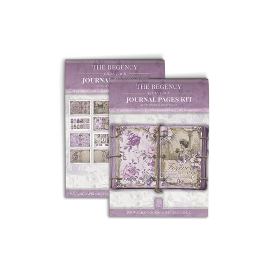 "The Regency Lilac Lace" Junk Journal Kit - Scrapbook Resource Co (Make 30 Pages+)-Rachel The Turtle Journal