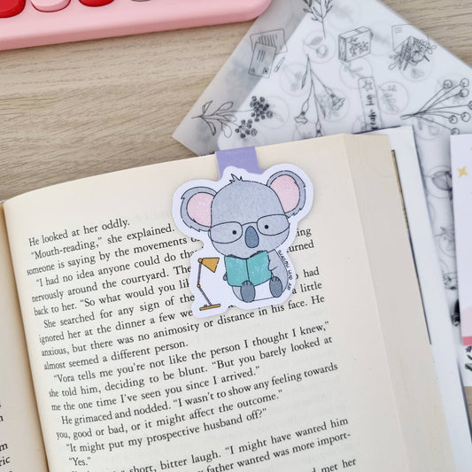 Magnetic Bookmark - Koala Study Buddy (1 piece) Swallow Wind Art