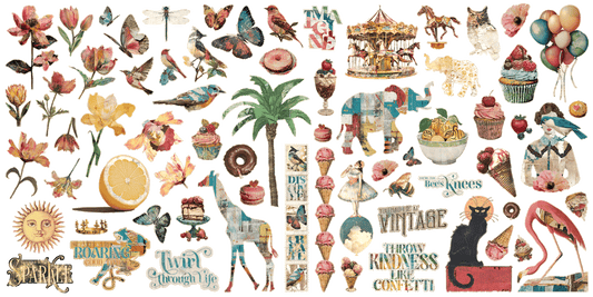 Journaling Through Time - Sticker Set - Graphic 45-Rachel The Turtle Journal