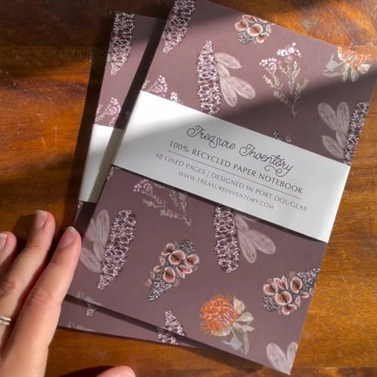 Banksia Seed Pod Notebook - Treasure Inventory (Made in Australia) - 1 Notebook-Rachel The Turtle Journal