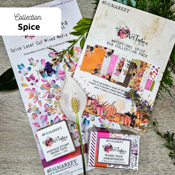 Perforated Postage Stamp Washi Tape Spice - 49 and Market - Rachel The Turtle Journal - - Australian Junk Journaling Scrapbooking Supplies