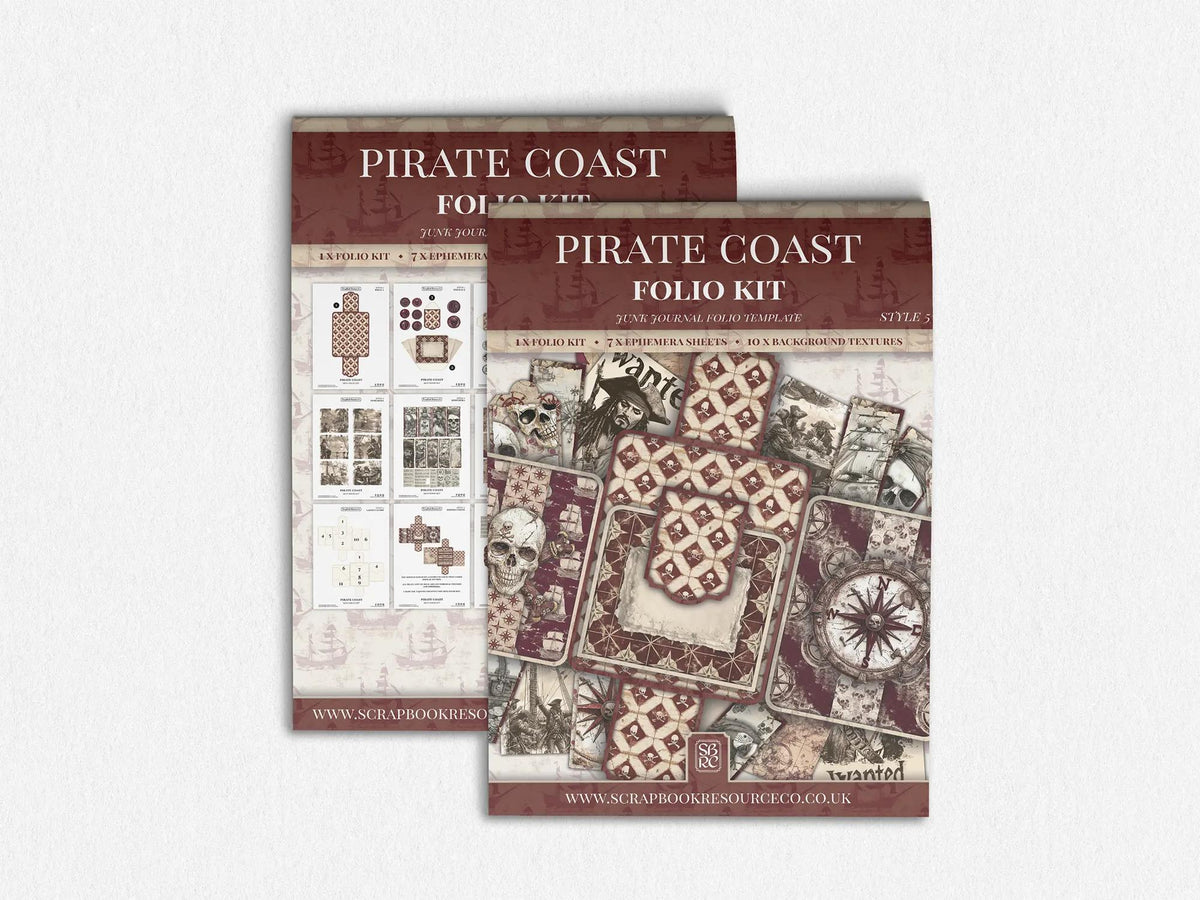The Pirate Coast Mini Folio Kit - Scrapbook Resource Co