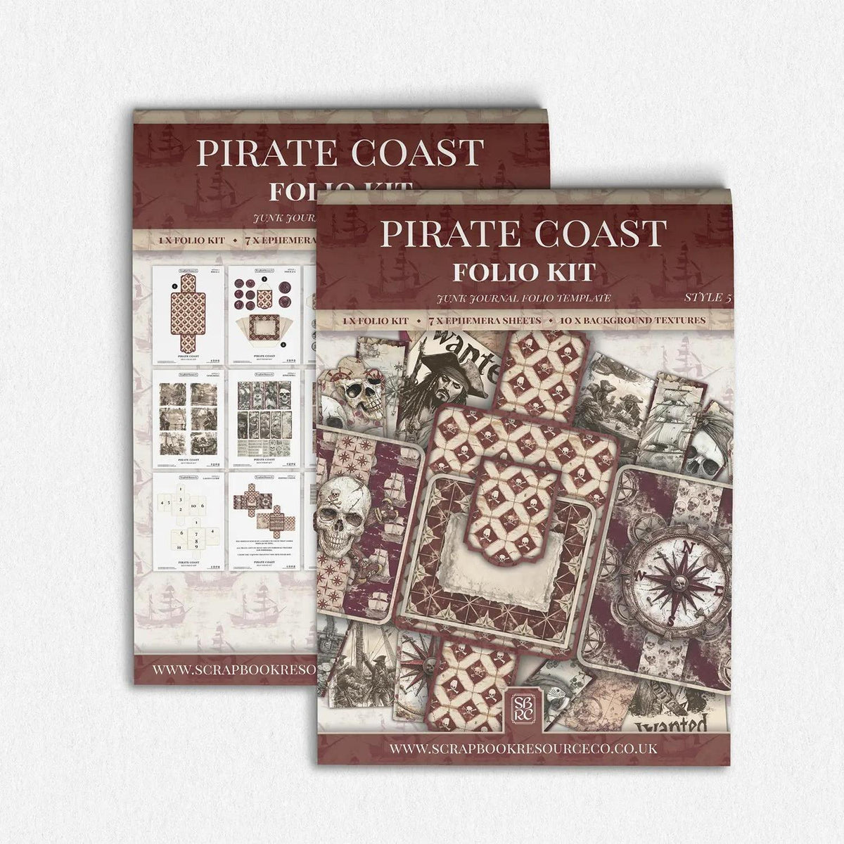 The Pirate Coast Mini Folio Kit - Scrapbook Resource Co-Rachel The Turtle Journal