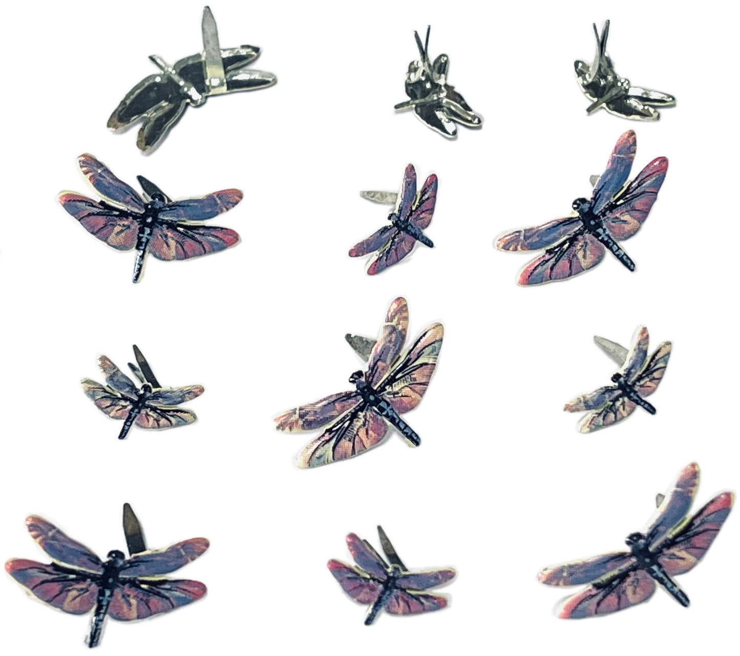 Brads Journaling Split Pins - Eyelet Outlet (12 pack)-Dragonfiles-Brads Journaling Split Pins - Eyelet Outlet (12 pack) The Turtle Journal Aussie Paper Crafting Supplies-Rachel The Turtle Journal