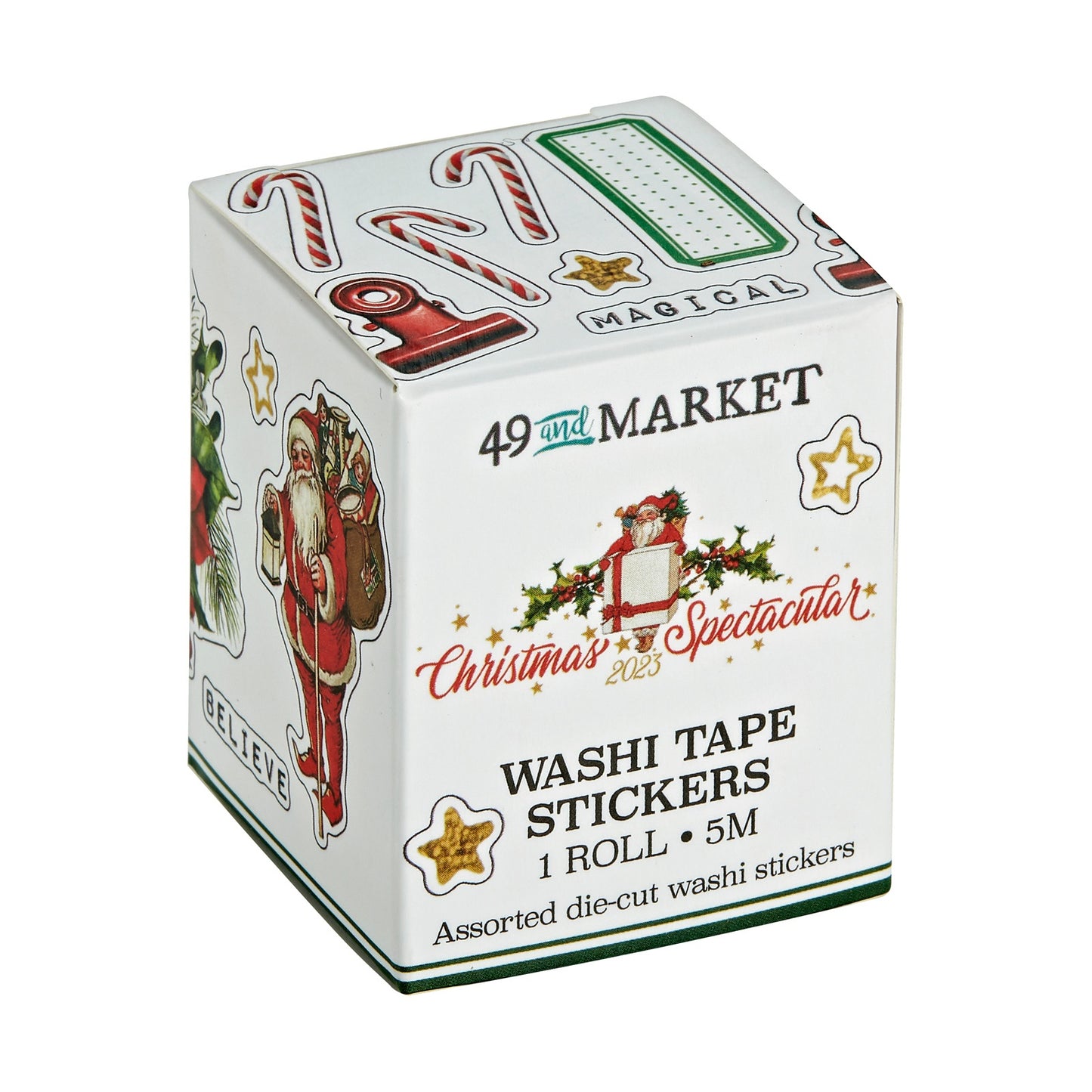 Christmas Spectacular Washi Tape Stickers - 49 and Market-Christmas Spectacular Washi Tape Stickers - 49 and Market - The Turtle Journal -Rachel The Turtle Journal