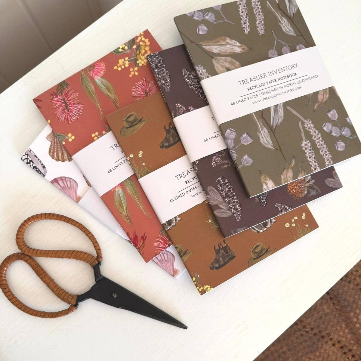 Australian Botanical Notebook - Treasure Inventory (Made in Australia) - 1 Notebook-Rachel The Turtle Journal