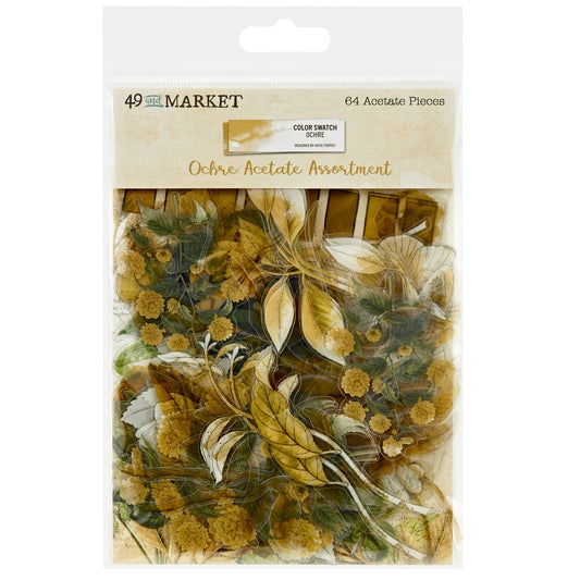 Color Swatch: Ochre Acetate Assortment - 49 and Market (64 pieces)-Color Swatch: Ochre Acetate Assortment - 49 and Market (64 pieces) - The Turtle Journal-Rachel The Turtle Journal