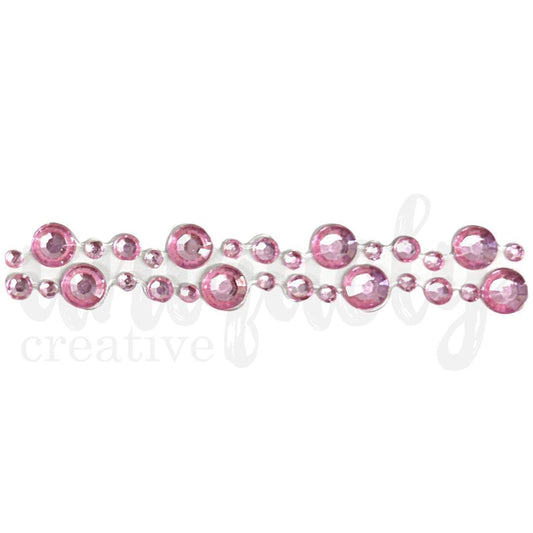 Rhinestone Tape - Pink - Uniquely Creative (1 roll)-Rachel The Turtle Journal