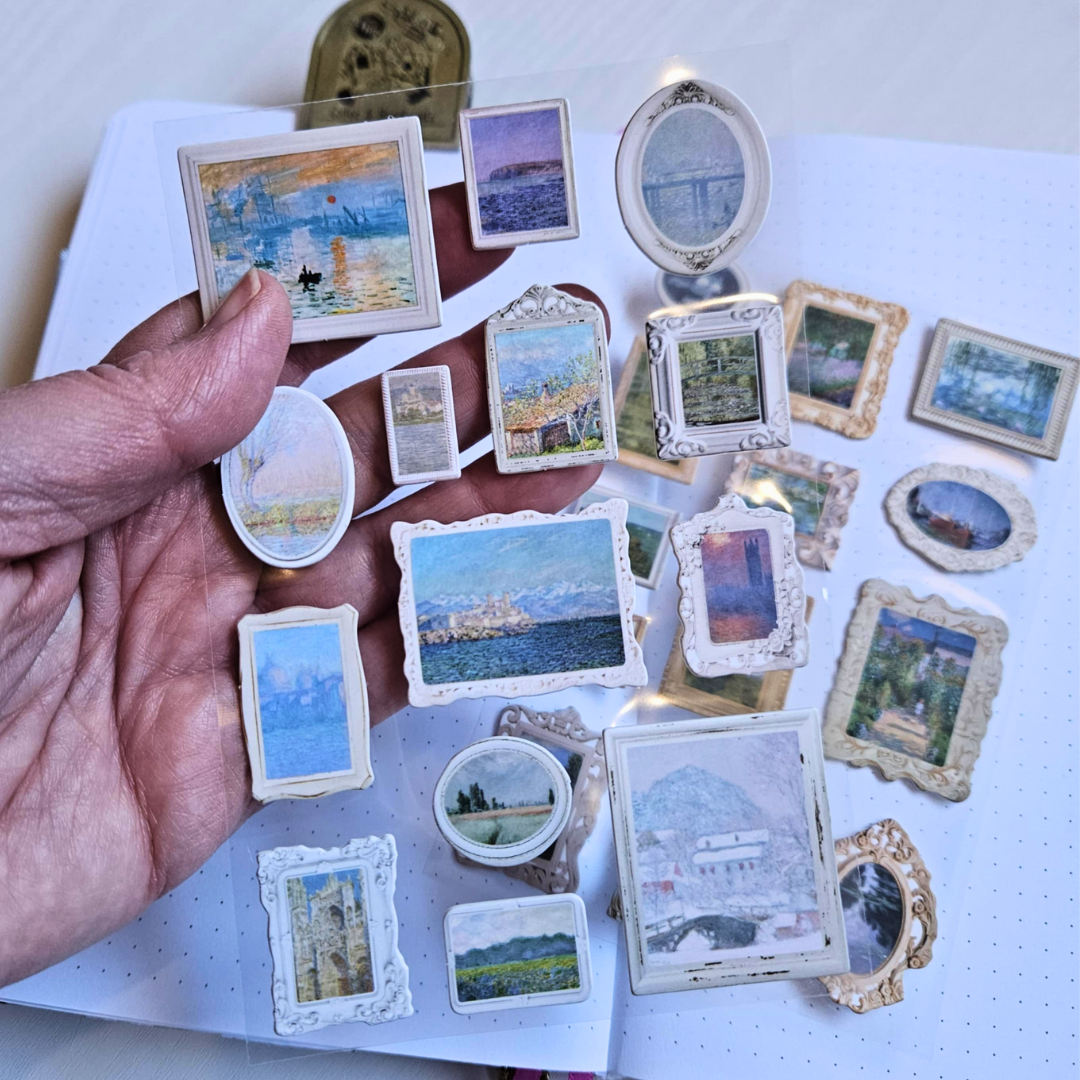 Art Gallery 3D Sticker Set (2 sheets)-Rachel The Turtle Journal