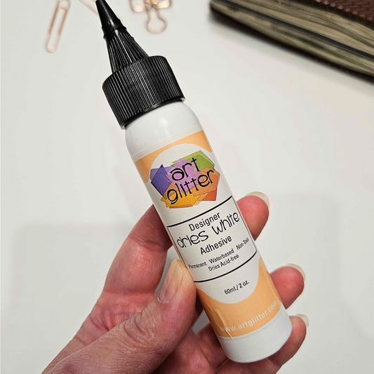 Art Glitter Designer Liquid Glue (Dries White) 60mL-Art Glitter Designer Liquid Glue (Dries White) 60mL - The Turtle Journal Craft Supplies-Rachel The Turtle Journal
