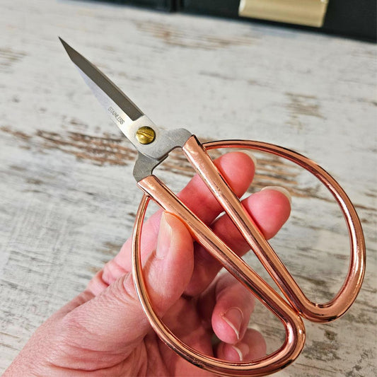 Large Rose Gold Crafting Scissors (1 pair)-Rachel The Turtle Journal