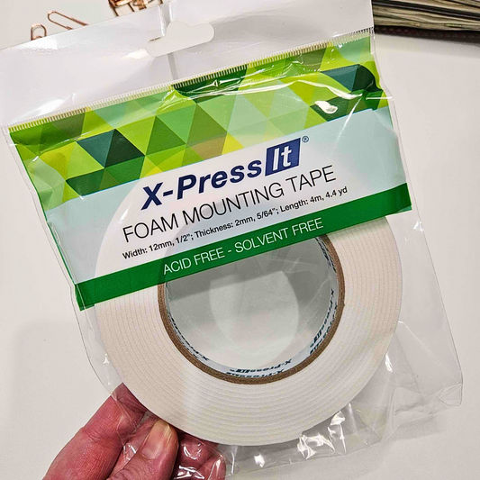 X-Press It Foam Mounting Tape (4m)-X-Press It Foam Mounting Tape 4m Add Dimension to Your Crafting - The Turtle Journal Craft Supplies-Rachel The Turtle Journal