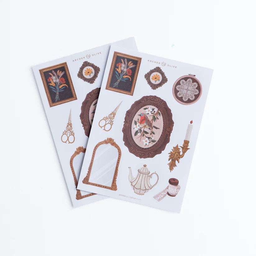 Frame Wall Sticker Set (2 sheets) - Archer and Olive-Frame Wall Sticker Set (2 sheets) - Archer and Olive Journaling Supplies Creative Australian Paper Crafting-Rachel The Turtle Journal
