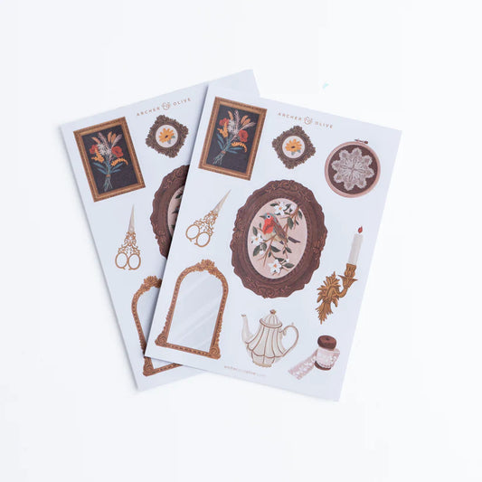 Frame Wall Sticker Set (2 sheets) - Archer and Olive-Frame Wall Sticker Set (2 sheets) - Archer and Olive Journaling Supplies Creative Australian Paper Crafting-Rachel The Turtle Journal