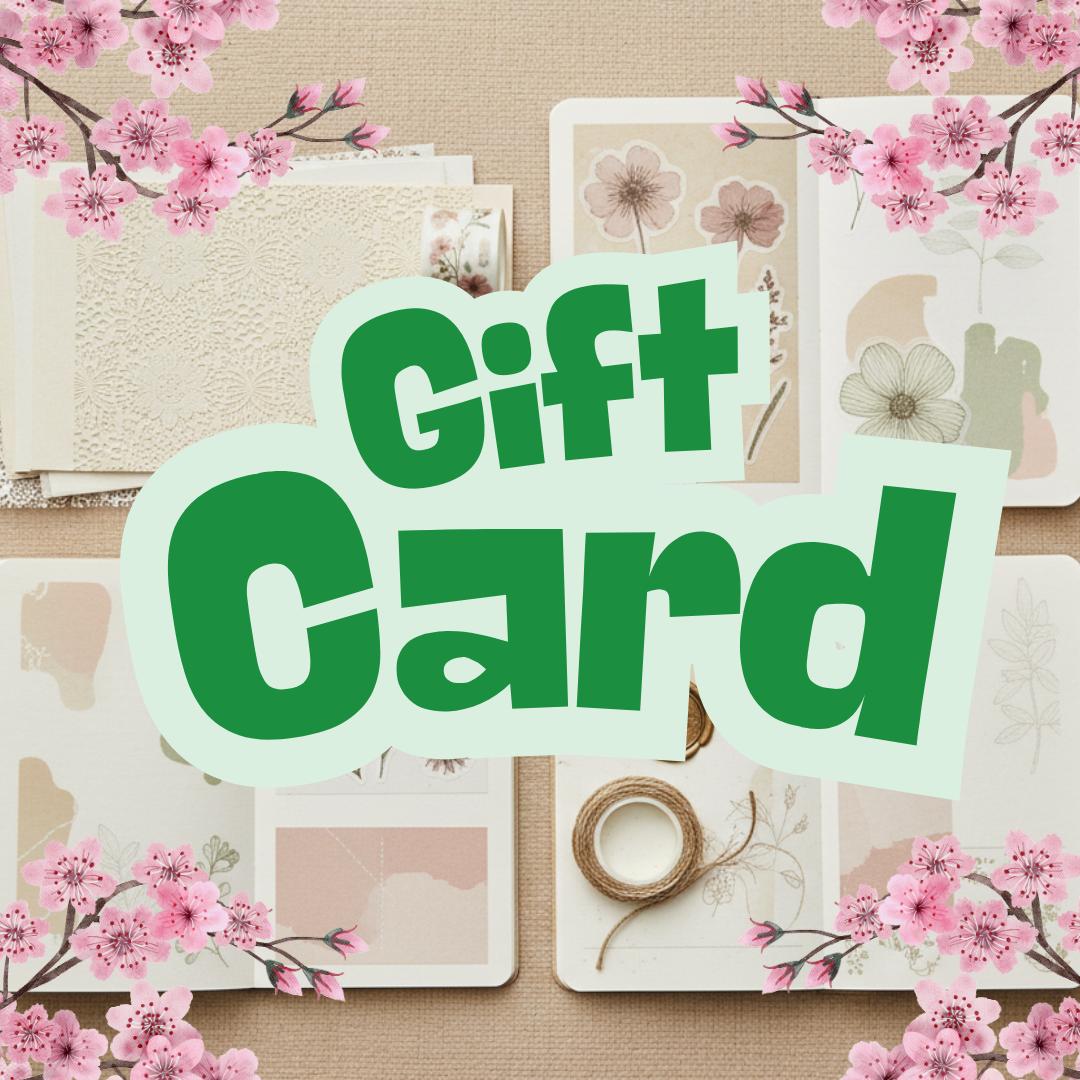 The Turtle Journal Gift Card-Rachel The Turtle Journal