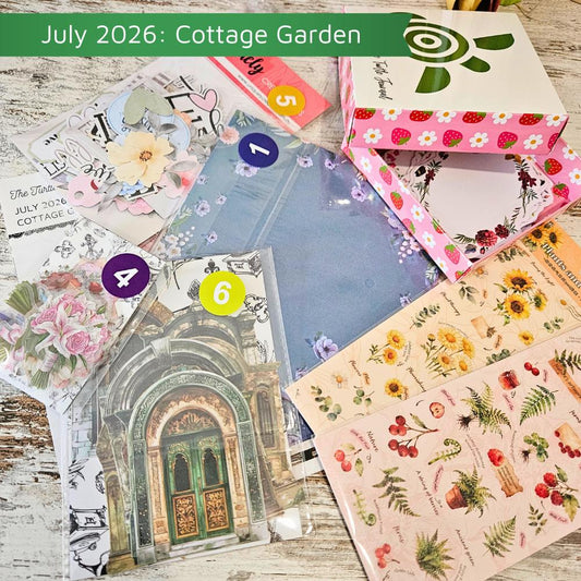 Turtle Treasure Box Subscription Kit - a themed box every month-Papers Stickers Subscription Kit Box Monthly Craft Mystery Australia Paper Crafters-Rachel The Turtle Journal