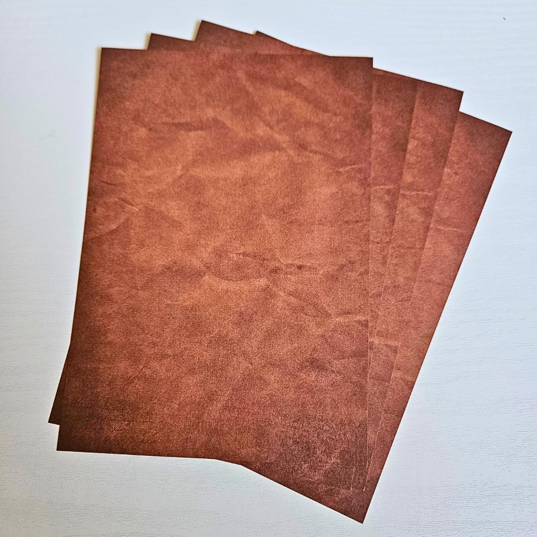 Leather Look Paper Envelope Set (9pc)-Rachel The Turtle Journal