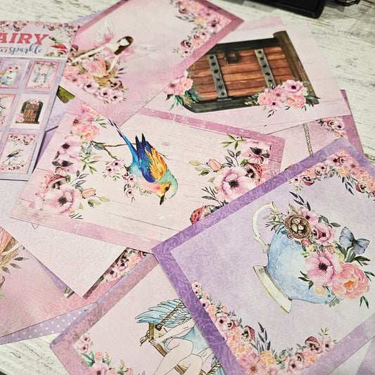 4 x 6 inch Postcard Set - Little Birdie "Fairy Sparkle" 24 piece-Rachel The Turtle Journal
