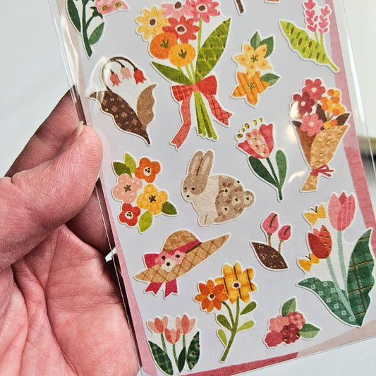 Quilt Atelier Sticker Sheet - Mind Wave From Japan-Quilt Atelier Sticker Sheet - Mind Wave From Japan - The Turtle Journal Japanese Stationery-Rachel The Turtle Journal