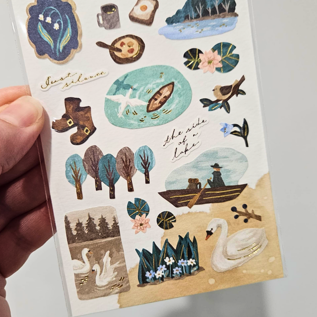 Tabi Winter Camping Journey Stickers - Mind Wave From Japan-Tabi Winter Camping Journey Stickers - Mind Wave From Japan - The Turtle Journal-Rachel The Turtle Journal