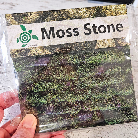 5x5 inch Moss Stone Background Sticker Sheet Set (12 piece)