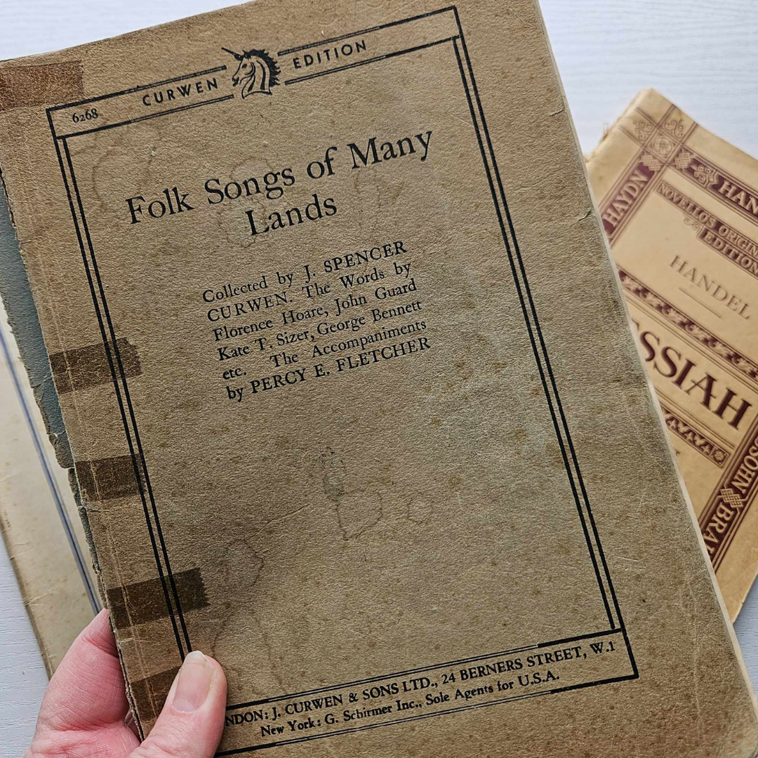 Music Sheets Genuine Vintage Ephemera (10 sheets)-Music Sheets Genuine Vintage Ephemera (10 sheets) Junk Journaling Supplies One-Off Antique-Rachel The Turtle Journal