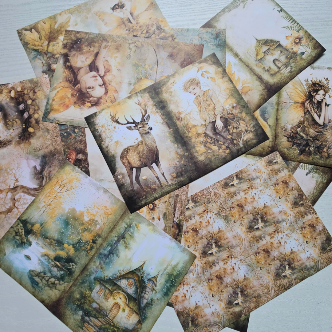 A5 Patterned Paper Pack - Fairy Garden