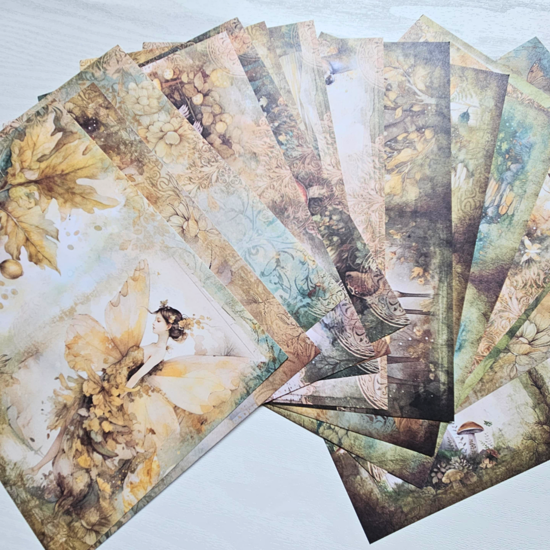 A5 Patterned Paper Pack - Fairy Garden