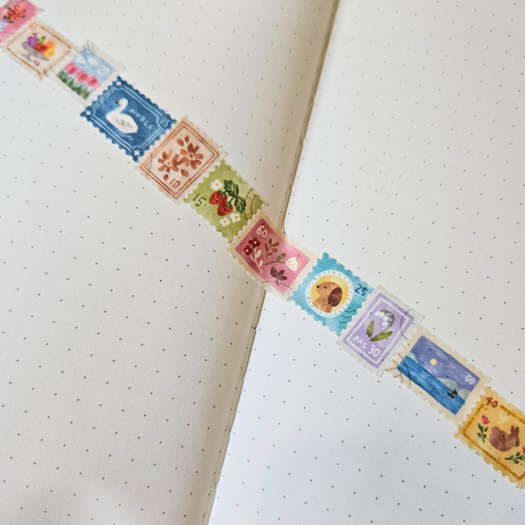 Little Stamp Washi Tape (5m roll) - Mind Wave From Japan