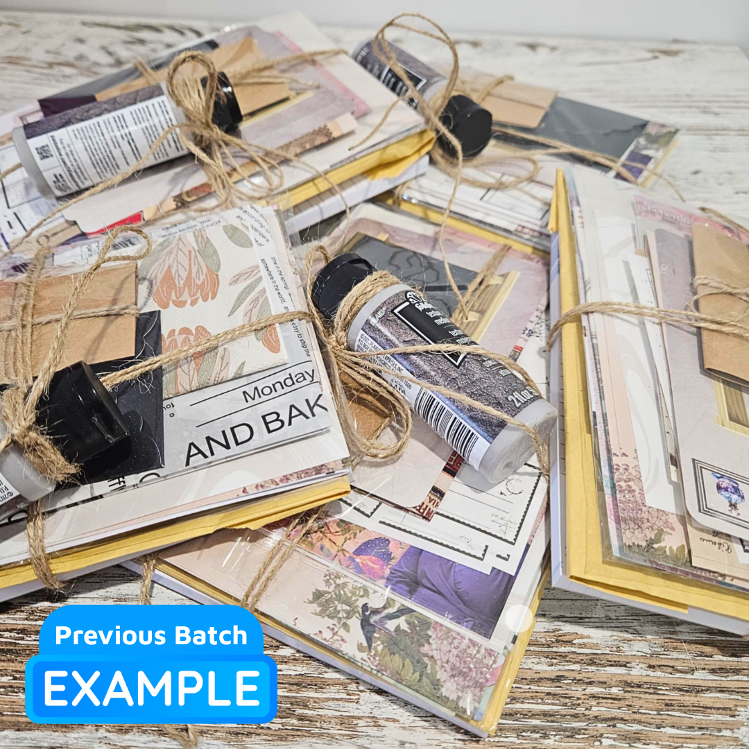Vintage Ephemera Craft Mystery Box + BONUS-Junk Journaling Craft Mystery Ephemera Bundle Scrapbooking Australia-Rachel The Turtle Journal