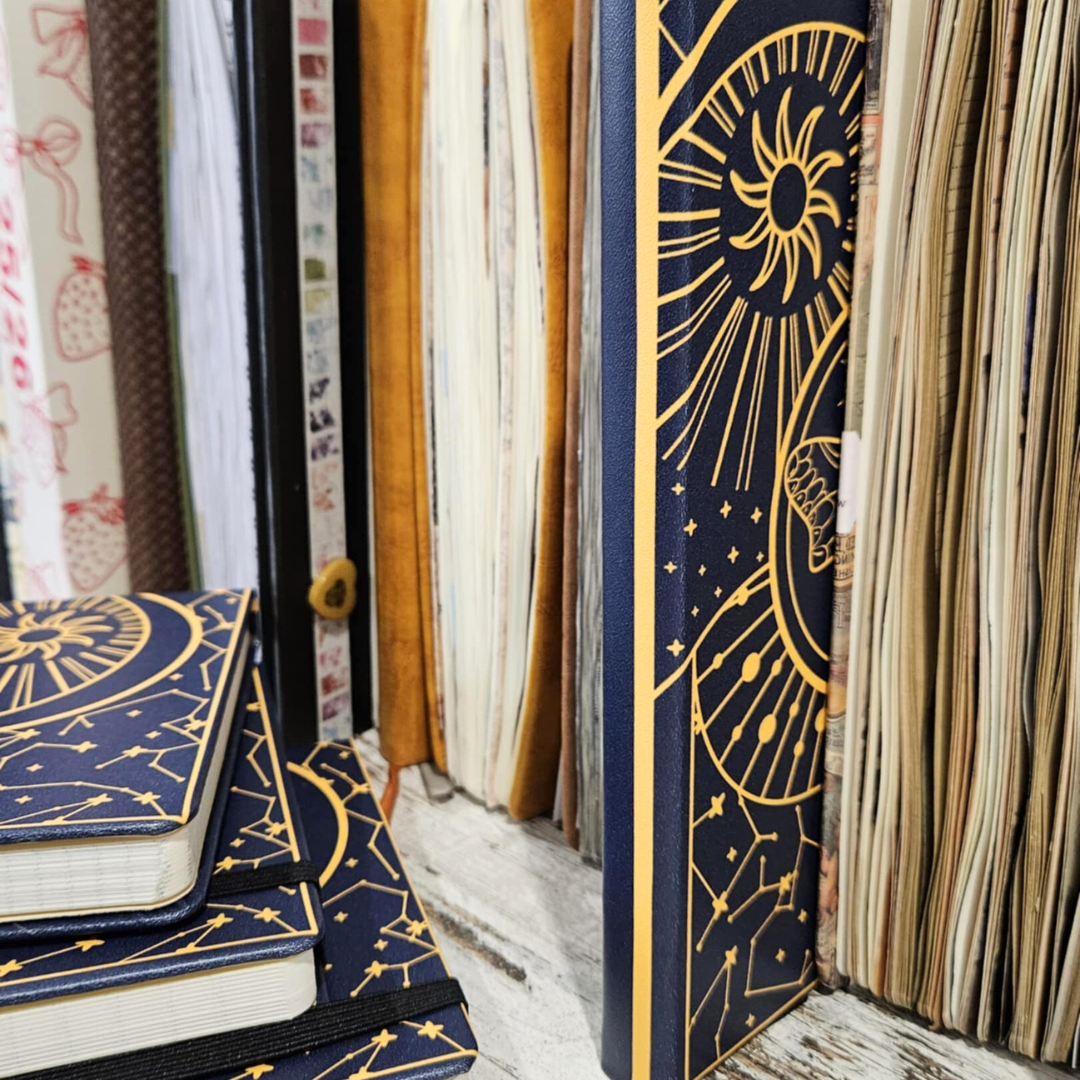 Half Letter Celestial Butterfly Hardcover Journal-Half Letter Celestial Butterfly Hardcover Journal Notebook Australian Stationery-Rachel The Turtle Journal