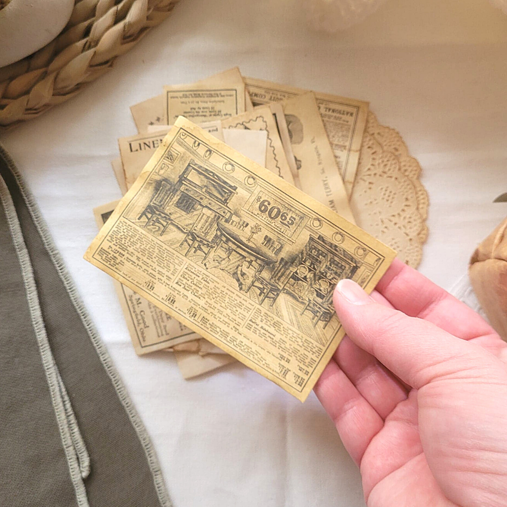 Mini Aged Ephemera Pieces - 35 piece-Papercraft Supplies Mini Aged Ephemera Pieces - 35 piece Scrapbooking Australia-Rachel The Turtle Journal