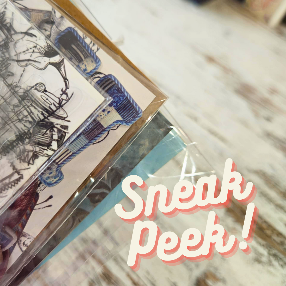 Turtle Treasure Box Subscription Kit-Papers Stickers Subscription Kit Box Monthly Craft Mystery Australia Paper Crafters-Rachel The Turtle Journal