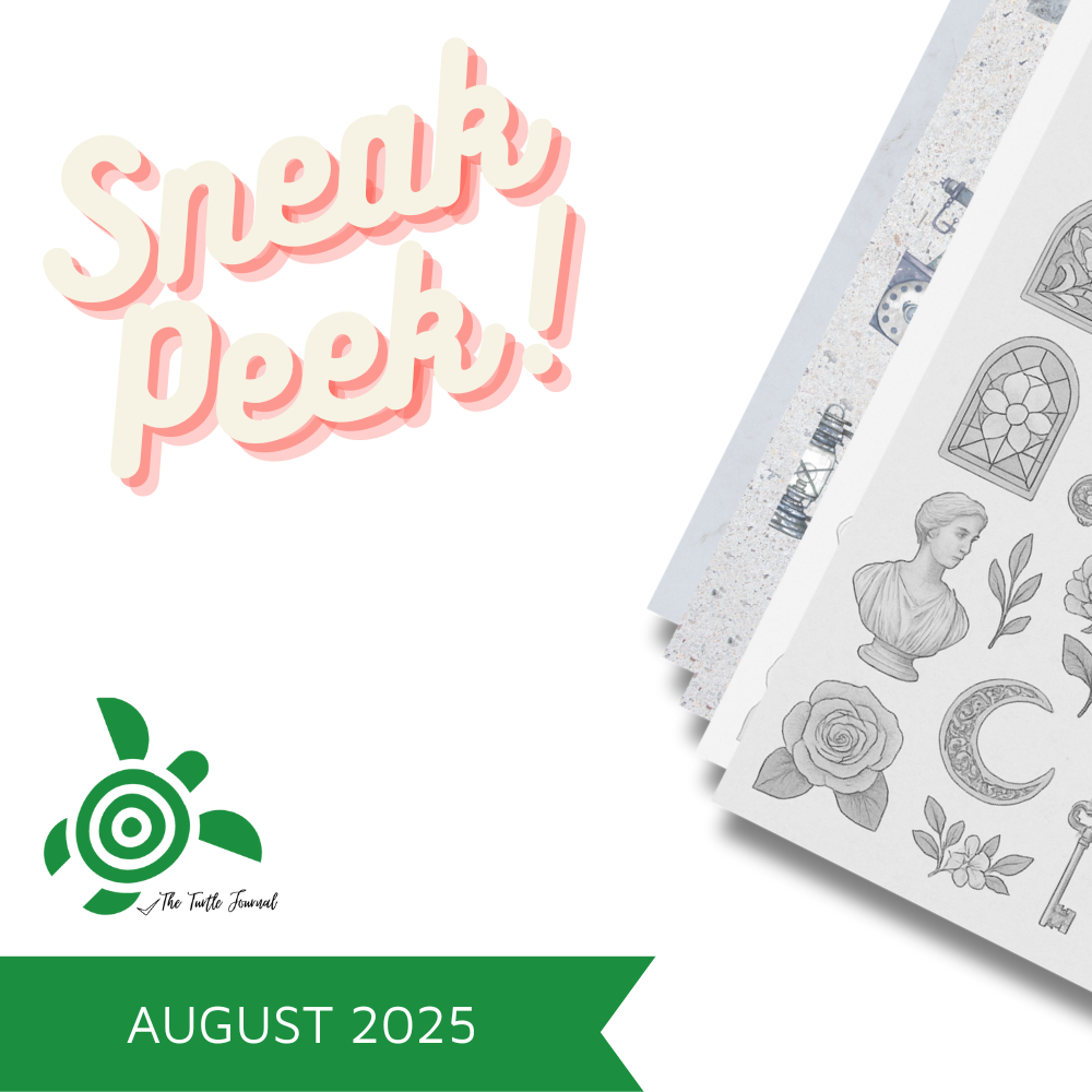 Turtle Printable Box Subscription-Subscription Monthly Printable Craft Mystery Box Download Australia Paper Crafters PDF-Rachel The Turtle Journal