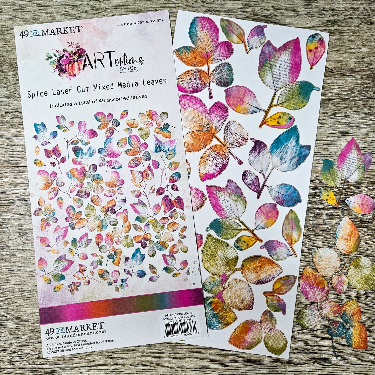 Die-cut Cardstock Embellishments Spice - 49 and Market - Rachel The Turtle Journal - - Australian Junk Journaling Scrapbooking Supplies