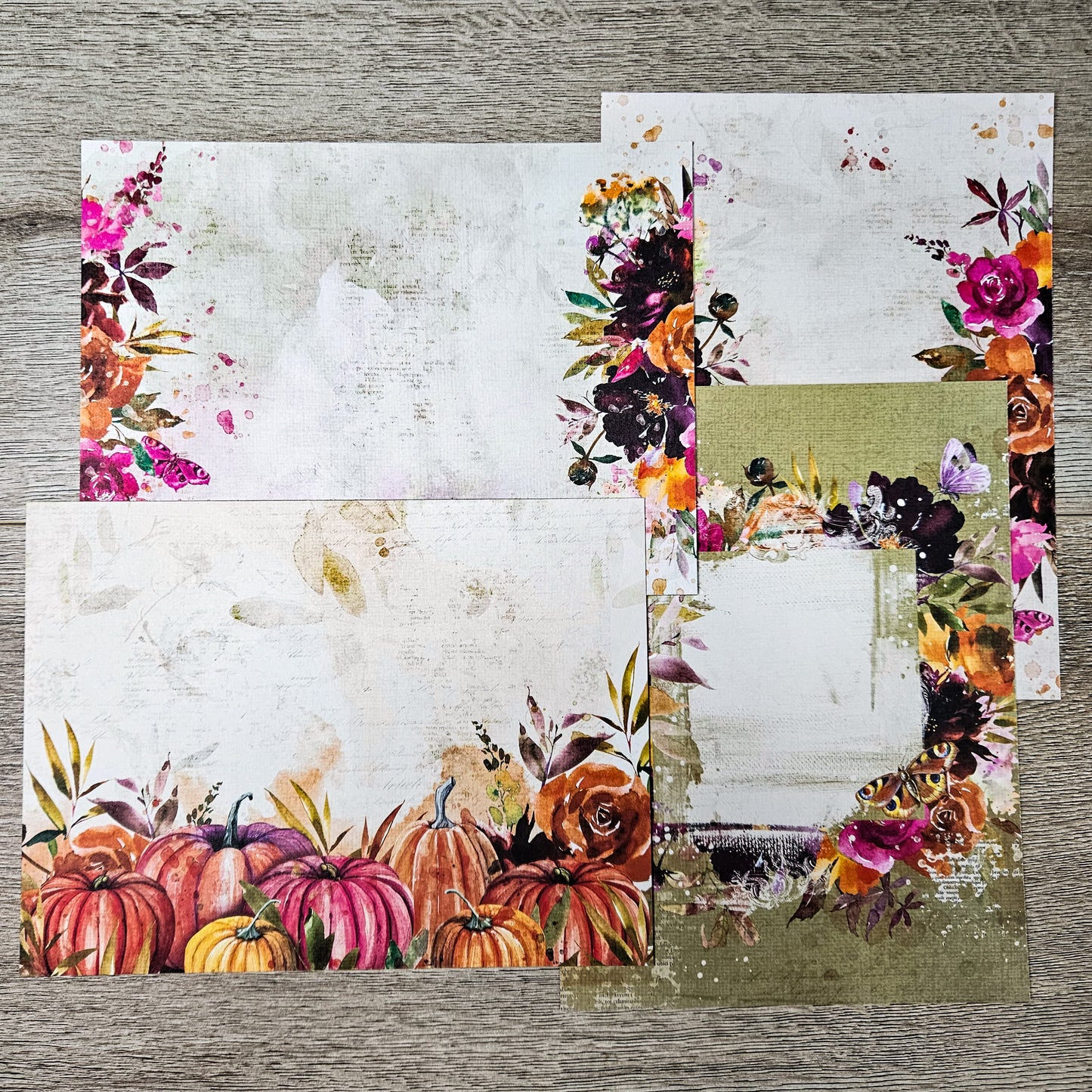 A5 Spice Patterned Paper Pack - 49 and Market - Rachel The Turtle Journal - - Australian Junk Journaling Scrapbooking Supplies