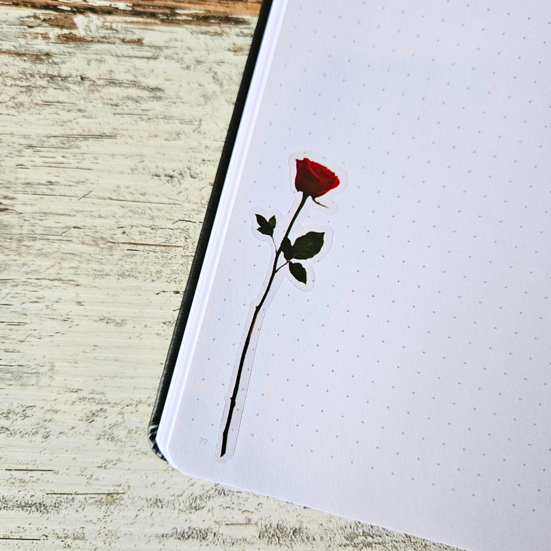Flower Fields Sticker Sheet Sets (5 kiss cut sheets)-Roses-Rachel The Turtle Journal