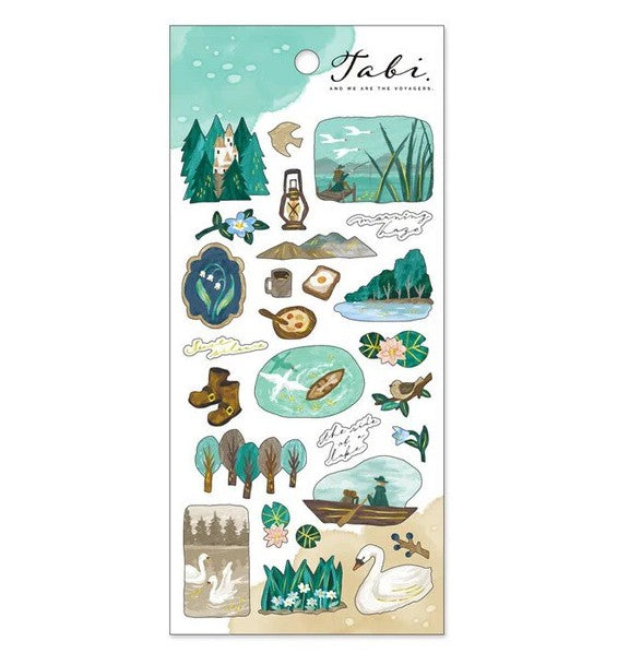 Tabi Winter Camping Journey Stickers - Mind Wave From Japan-Tabi Winter Camping Journey Stickers - Mind Wave From Japan - The Turtle Journal-Rachel The Turtle Journal