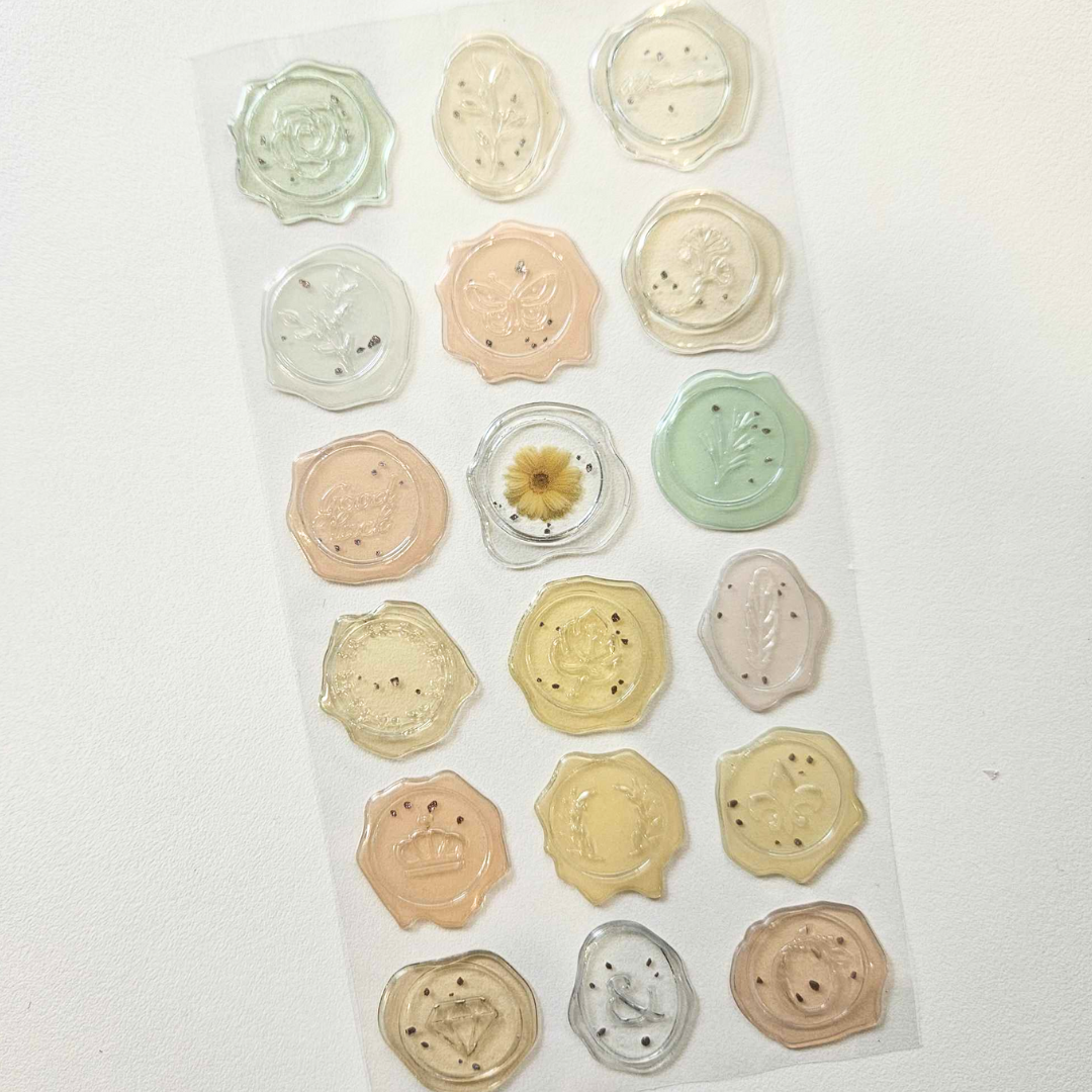 Wax Seal Sticker Set PreMade Letter Writing Journaling Accessories