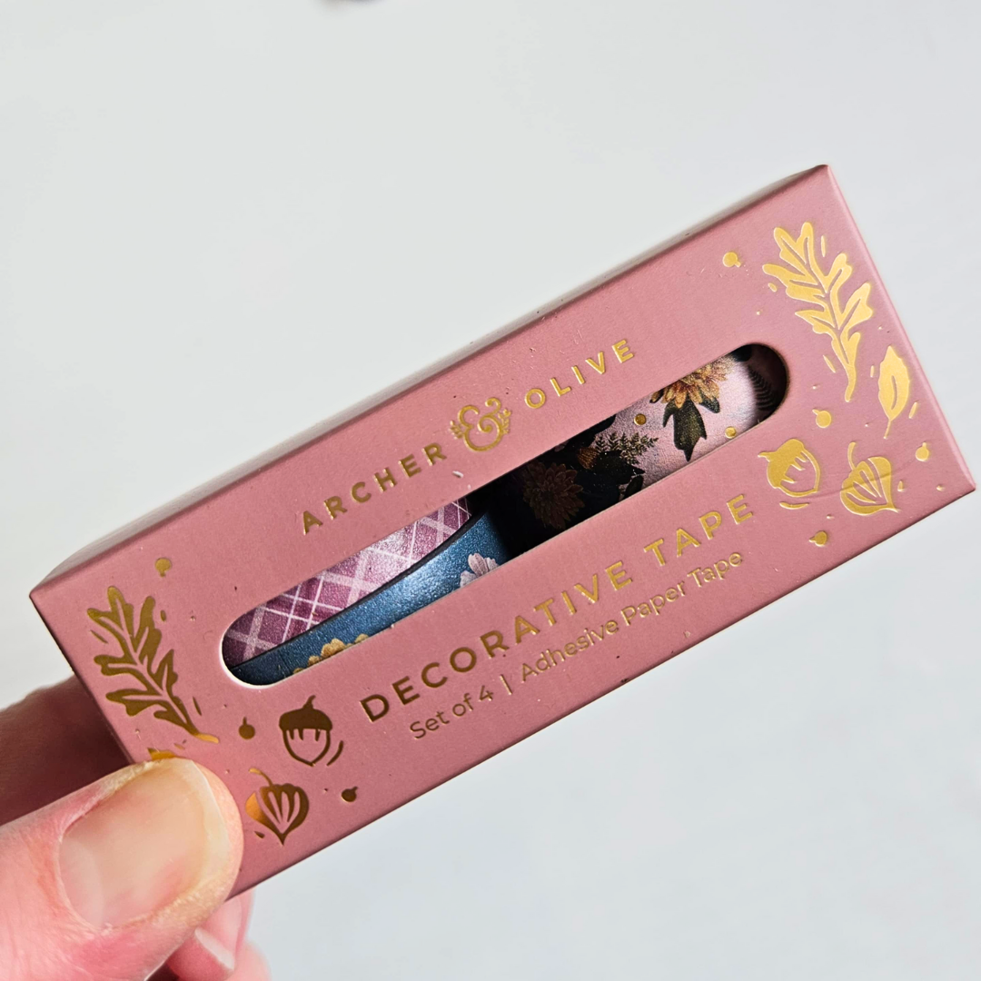 Chrysanthemum Spring Washi Tape Set (4 rolls) - Archer and Olive