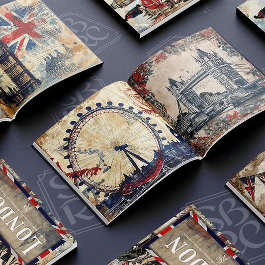 London Patterned Paper Pad - Scrapbook Resource Co from the UK-Rachel The Turtle Journal