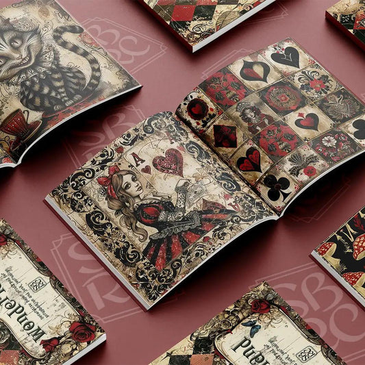 Wonderland Patterned Paper Pad - Scrapbook Resource Co from the UK-Rachel The Turtle Journal