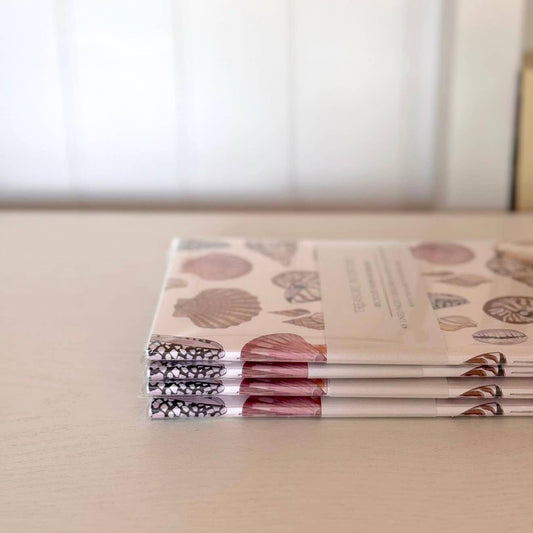 Shell Notebook - Treasure Inventory (Made in Australia) - 1 Notebook-Rachel The Turtle Journal