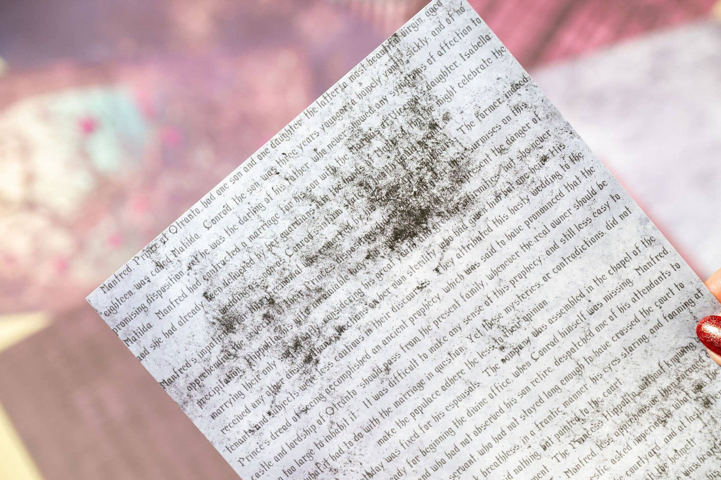 A5 Shabby Gothic Paper Set - Cora Crea Crafts (10 sheets)
