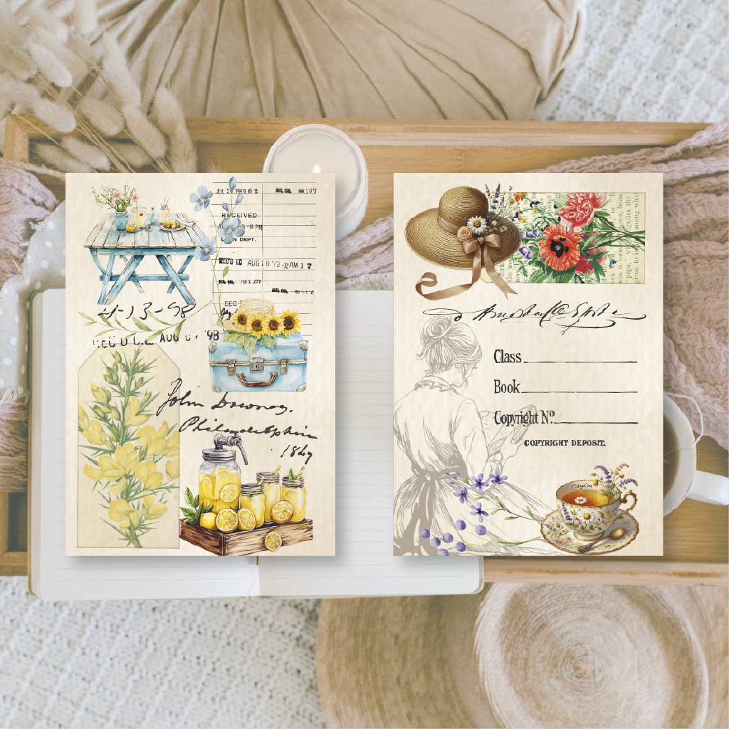 Scent of Summer Scrap Junk Journaling Paper (24 pieces) - Plan & Plot Studio