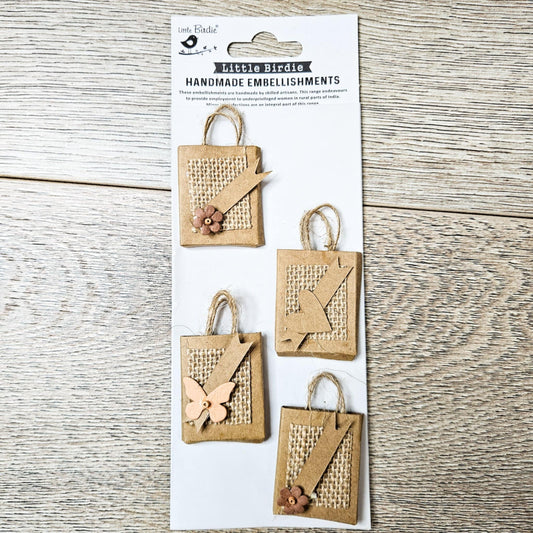 Clearance: Little Birdie Mini Ephemera Bag Stickers-Perforated Postage Stamp Washi Tape ARToptions Spice - Aussie Paper Crafting - The Turtle Journal-Rachel The Turtle Journal