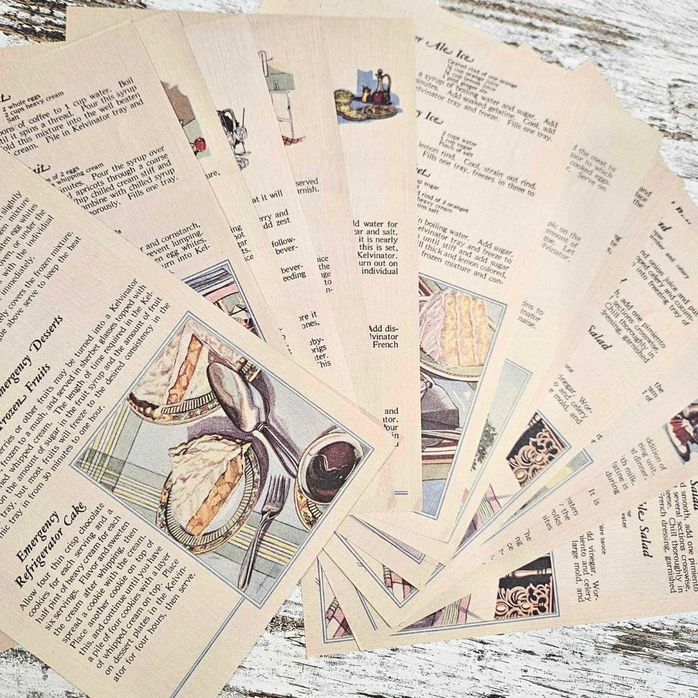 A5 Vintage Patterned Paper Packs (15 pieces) - Rachel The Turtle Journal - Vintage Kitchen - -A5 Vintage Patterned Paper Packs (15 pieces) - Rachel The Turtle Journal - Patterned Papers for Scrapbooking Journaling Backgrounds A5 pack bundle journaling essentials beginner supplies Australian scrapbooking cardmaking collage supply vintage worn aged paper embellishments
